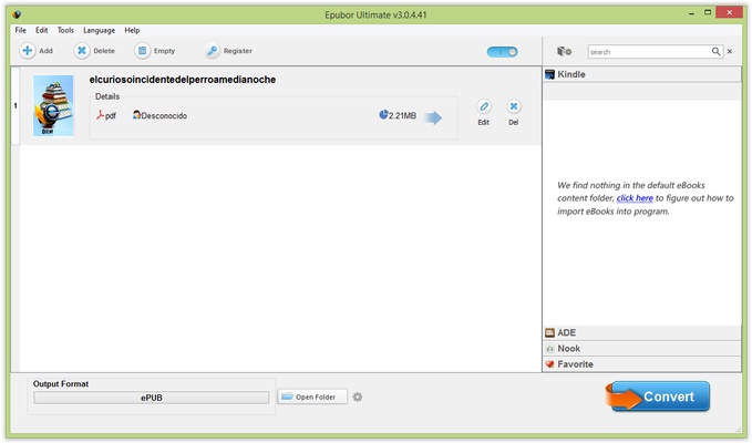 Ultimate eBook Converter screenshot 1