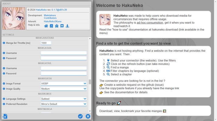 HakuNeko screenshot 1