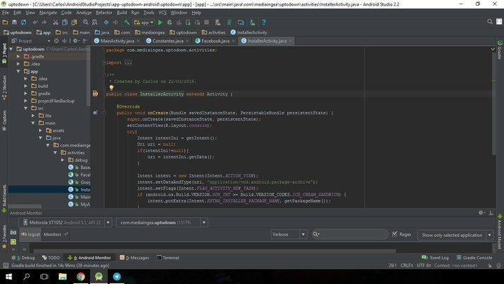 Android Studio screenshot 1