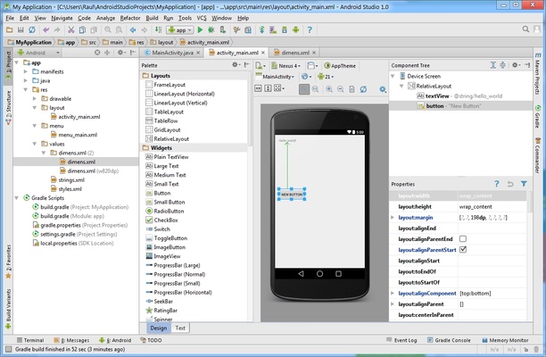 Android Studio screenshot 1