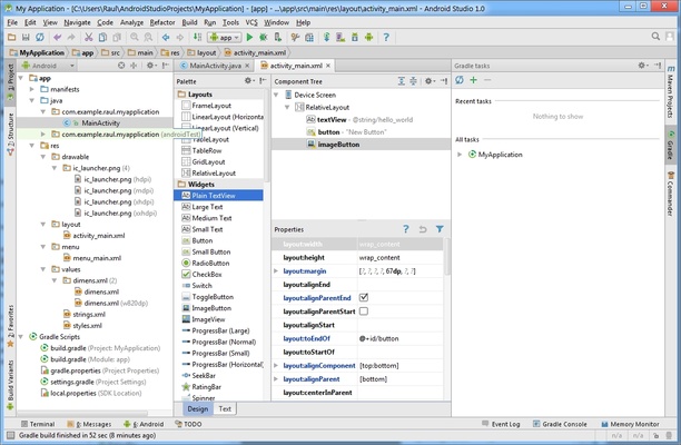 Android Studio screenshot 1