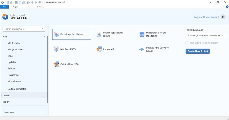 Advanced Installer screenshot 1