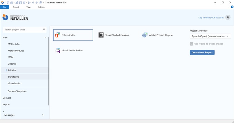 Advanced Installer screenshot 1