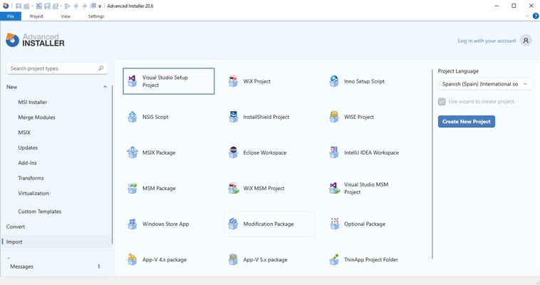 Advanced Installer screenshot 1
