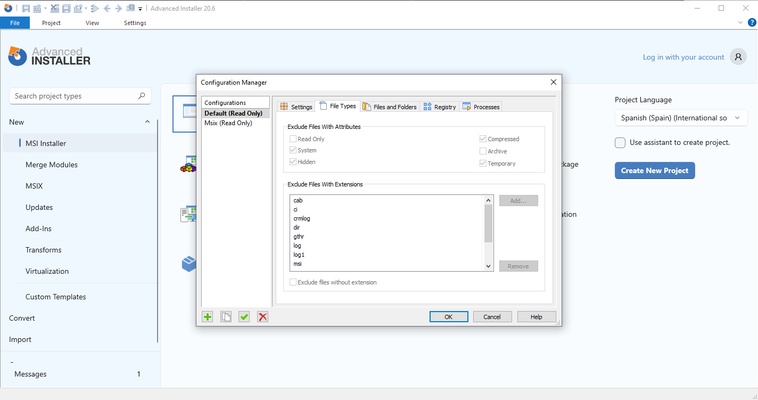 Advanced Installer screenshot 1