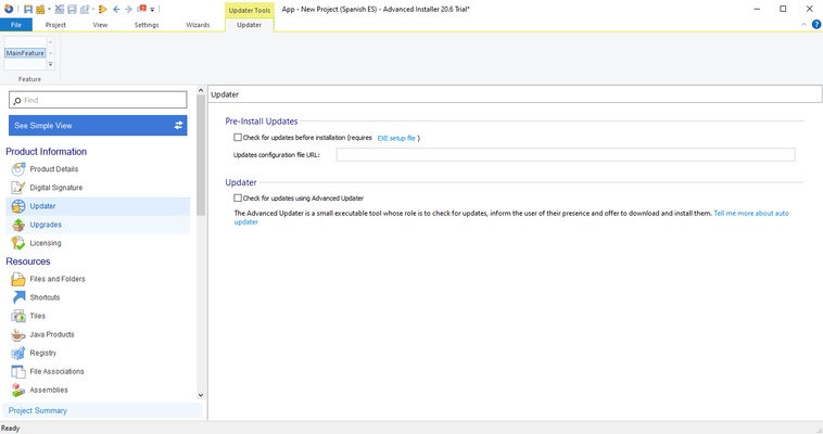 Advanced Installer screenshot 1