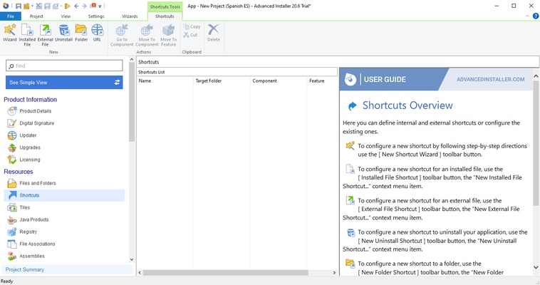 Advanced Installer screenshot 1