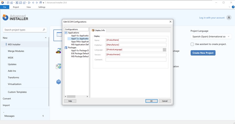 Advanced Installer screenshot 1