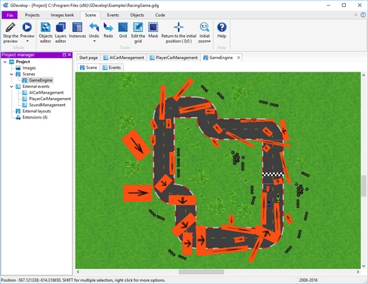 GDevelop screenshot 1