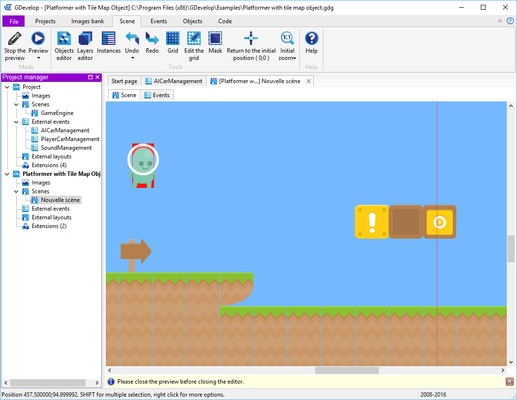 GDevelop screenshot 1