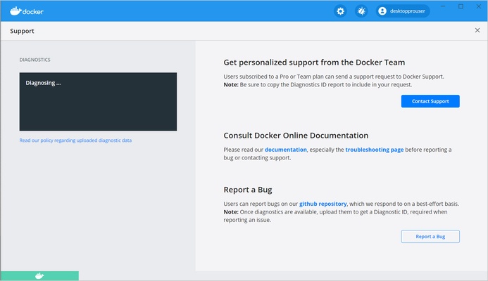 Docker screenshot 1