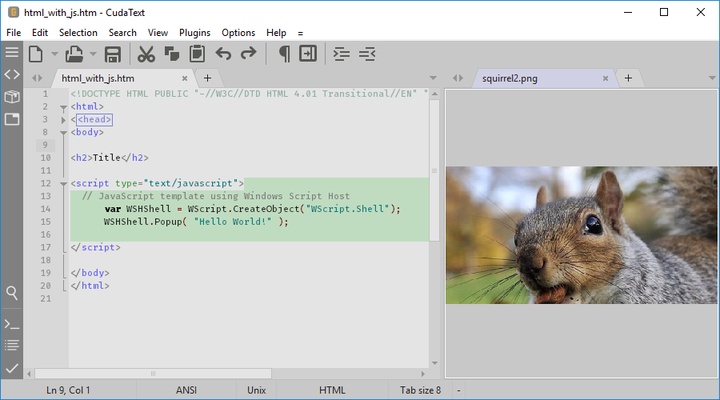 CudaText screenshot 1