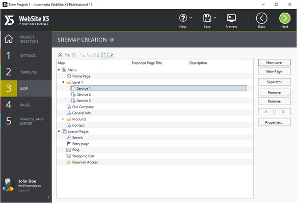 Website X5 Pro screenshot 1