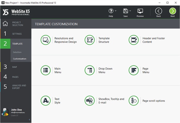Website X5 Pro screenshot 1