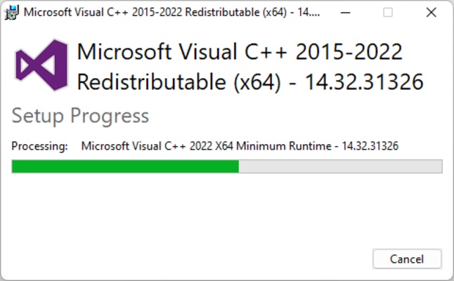 Microsoft Visual C++ Redistributable screenshot 1