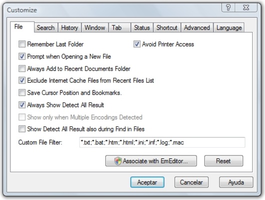 EmEditor Professional screenshot 1