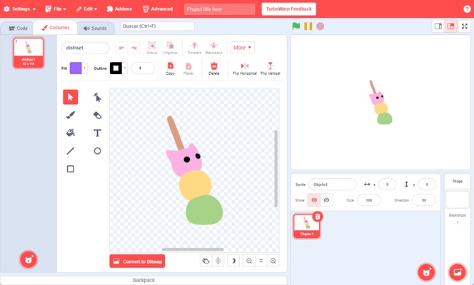 TurboWarp screenshot 1