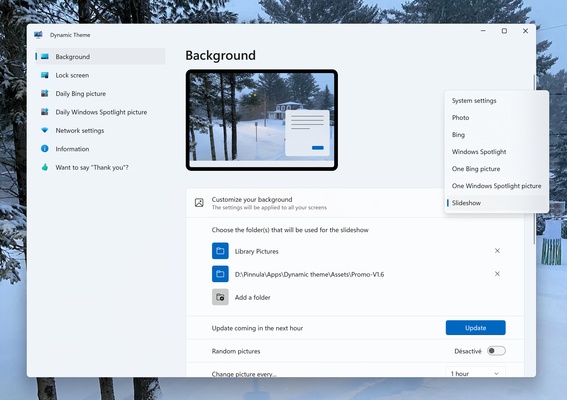 Dynamic Theme screenshot 1