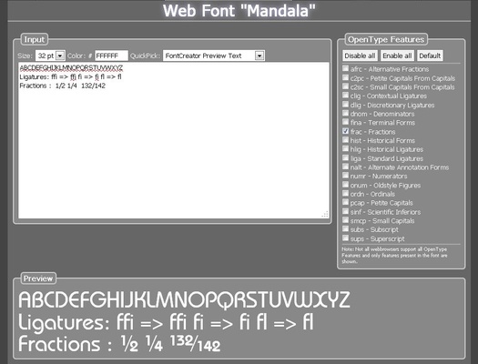 FontCreator screenshot 1