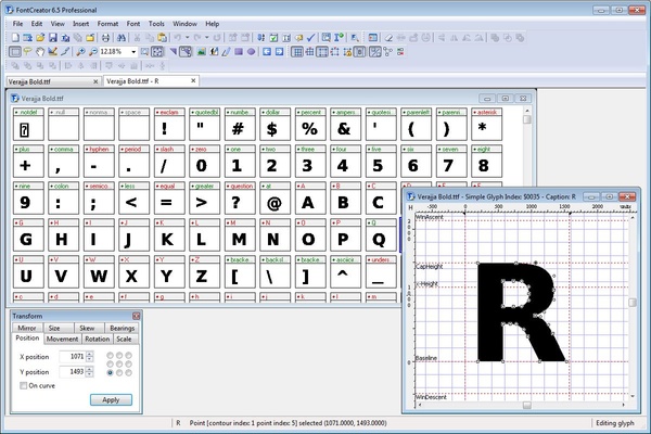 FontCreator screenshot 1
