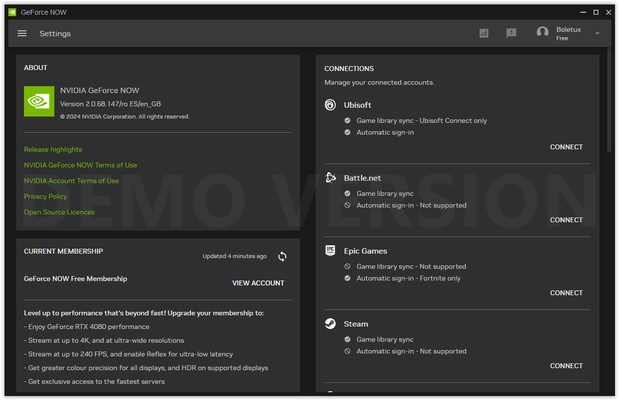 NVIDIA GeForce NOW screenshot 1