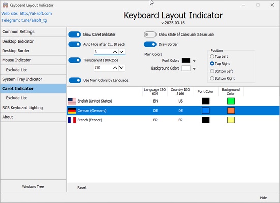 Keyboard Layout Indicator screenshot 1
