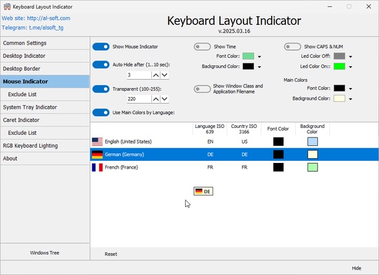 Keyboard Layout Indicator screenshot 1
