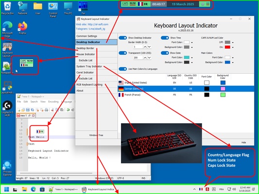 Keyboard Layout Indicator screenshot 1