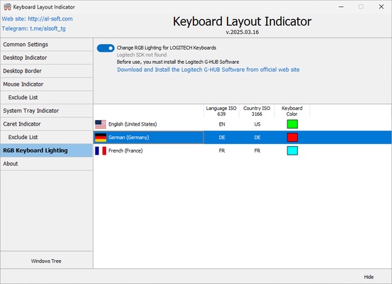Keyboard Layout Indicator screenshot 1