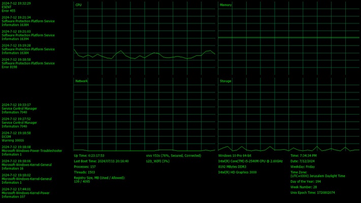 System Scanner Screensaver screenshot 1
