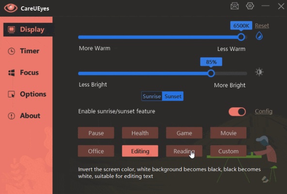 CareUEyes Lite screenshot 1