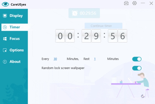 CareUEyes Lite screenshot 1