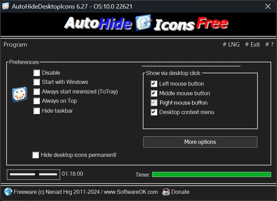 AutoHideDesktopIcons screenshot 1