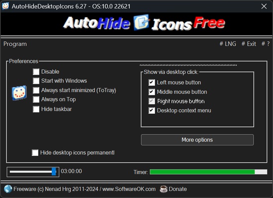 AutoHideDesktopIcons screenshot 1