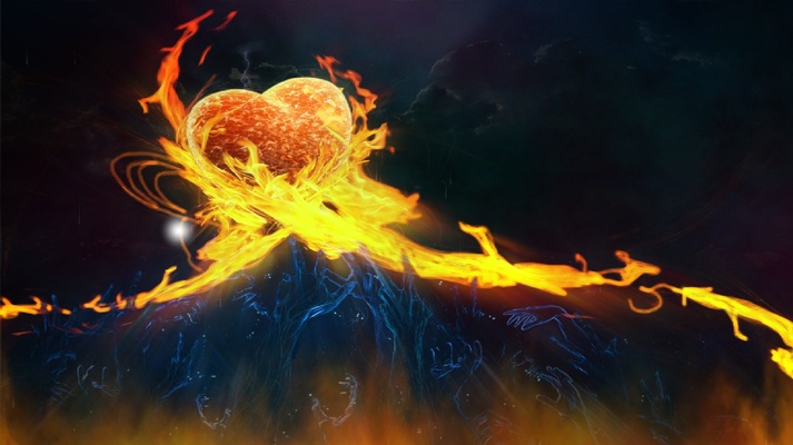 Burning Hearts Screensaver screenshot 1