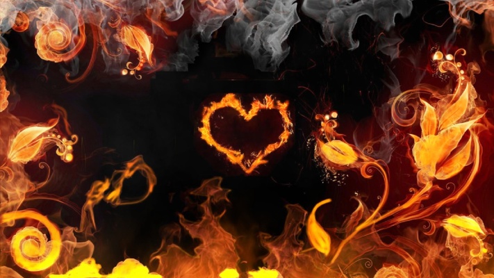 Burning Hearts Screensaver screenshot 1