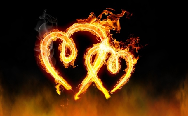Burning Hearts Screensaver screenshot 1