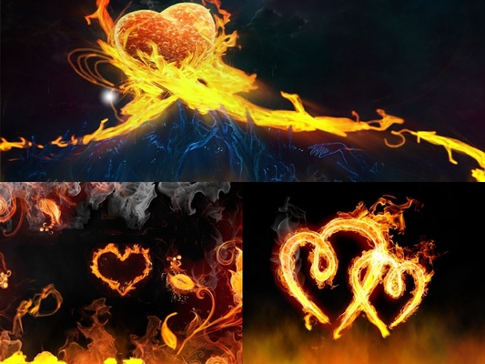 Burning Hearts Screensaver screenshot 1