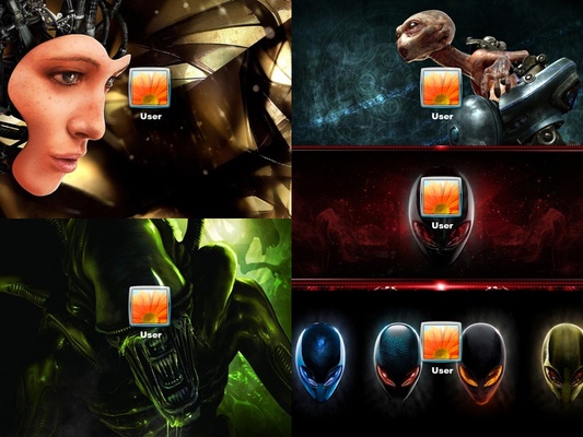 Alien Form Logon Screen screenshot 1