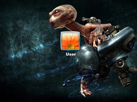 Alien Form Logon Screen screenshot 1