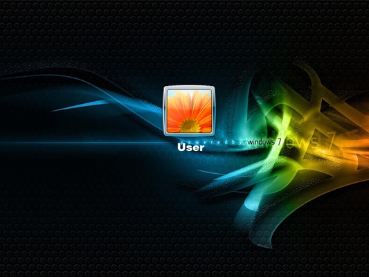 Windows 7 Black Logon Screen screenshot 1