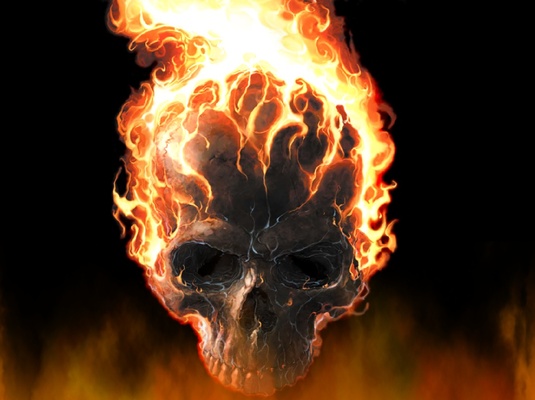 Fire Skull Screensaver screenshot 1
