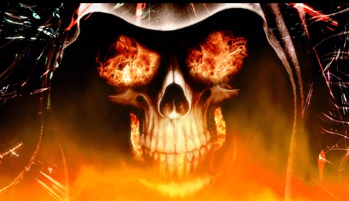 Fire Skull Screensaver screenshot 1
