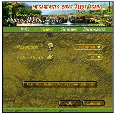 3D Dinosaurs Screensaver screenshot 1