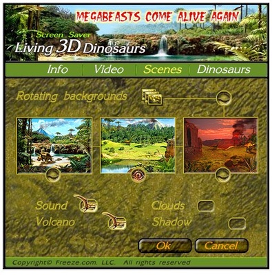 3D Dinosaurs Screensaver screenshot 1