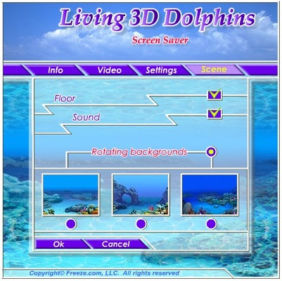 Living 3D Dolphins ScreenSaver screenshot 1