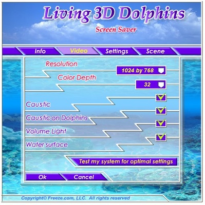 Living 3D Dolphins ScreenSaver screenshot 1