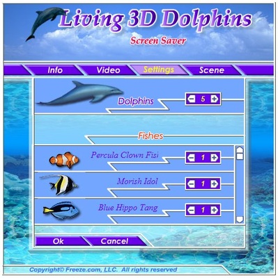 Living 3D Dolphins ScreenSaver screenshot 1