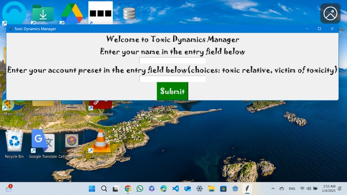 Toxic Dynamics Manager screenshot 1