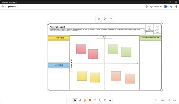 Microsoft Whiteboard screenshot 1